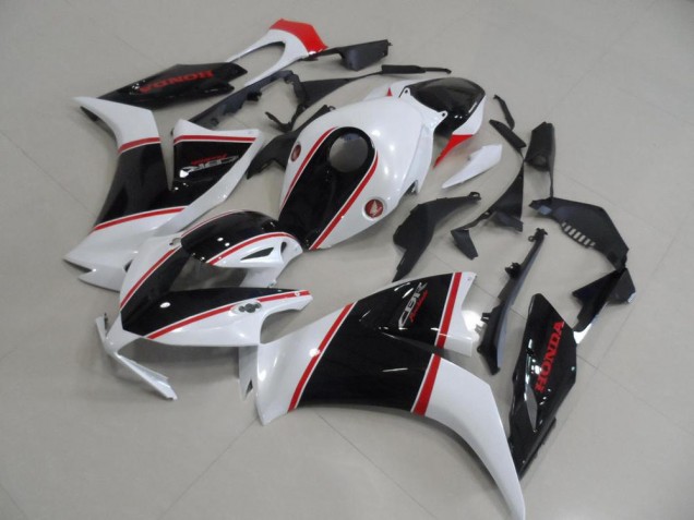 Honda CBR1000RR Motorrad Verkleidung 2012-2016 - Weiss Rot Glanzendes Schwarz Streifen