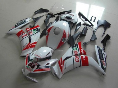 Honda CBR1000RR Motorrad Verkleidung 2012-2016 - Weiss Rot Grun Castrol