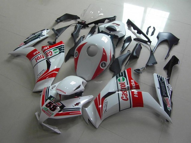 Honda CBR1000RR Motorrad Verkleidung 2012-2016 - Weiss Rot Grun Castrol
