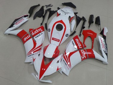 Honda CBR1000RR Motorrad Verkleidung 2012-2016 - Weiss Rot Schwarz Supreme