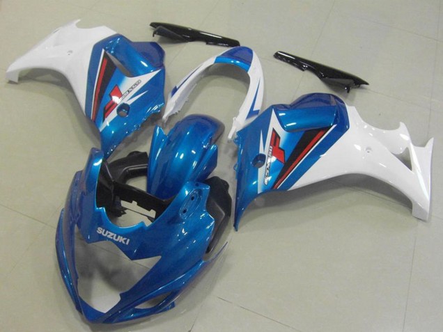 Suzuki GSX650F Motorrad Verkleidung 2008-2013 - Weiss Blau
