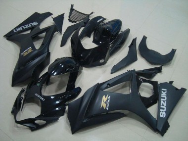 Suzuki GSXR 1000 Motorrad Verkleidung 2007-2008 - Glanzendes Schwarz Matt Schwarz Gold OEM Stil