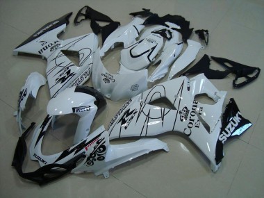 Suzuki GSXR 1000 Motorrad Verkleidung 2009-2016 - Weiss Schwarz Corona