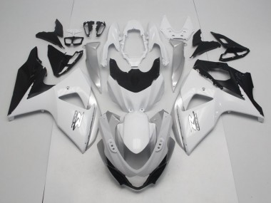 Suzuki GSXR 1000 Motorrad Verkleidung 2009-2016 - Weiss Schwarz OEM Stil