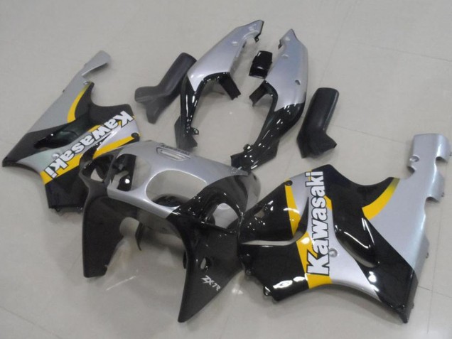 Kawasaki ZX7R Motorrad Verkleidung 1996-2003 - Silber Glanzendes Schwarz Gelb