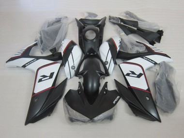 Yamaha YZF R3 Motorrad Verkleidung 2015-2018 - Weiss Matt Schwarz