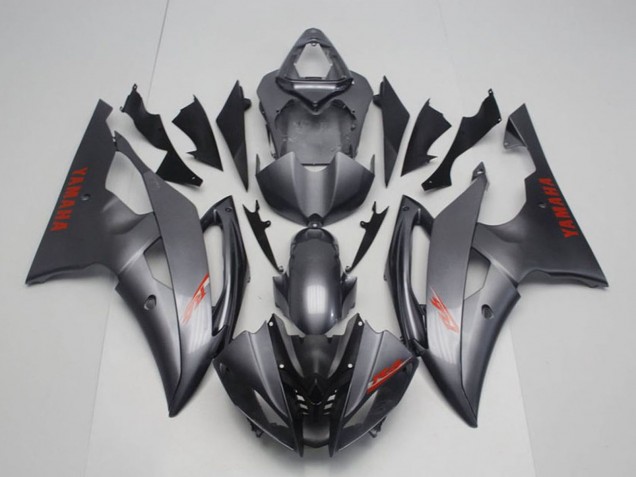 Yamaha YZF R6 Motorrad Verkleidung 2008-2016 - Grau Rot Aufkleber