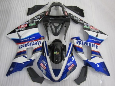 Yamaha YZF R1 Motorrad Verkleidung 2000-2001 - Weiss Blau Schwarz Rot Fimer Sterilgarda