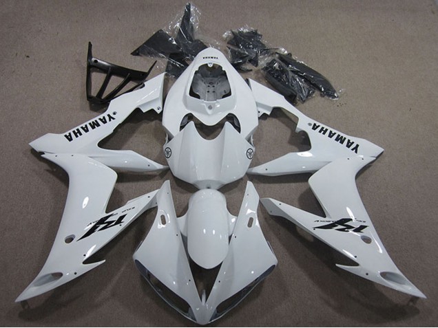 Yamaha YZF R1 Motorrad Verkleidung 2004-2006 - Weiss Schwarz Aufkleber