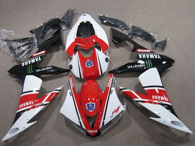 Yamaha YZF R1 Motorrad Verkleidung 2004-2006 - Weiss Rot Schwarz Grun Motul Monster