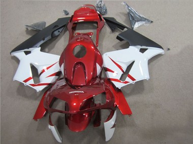Honda CBR600RR Motorrad Verkleidung 2005-2006 - Rot Weiss Schwarz