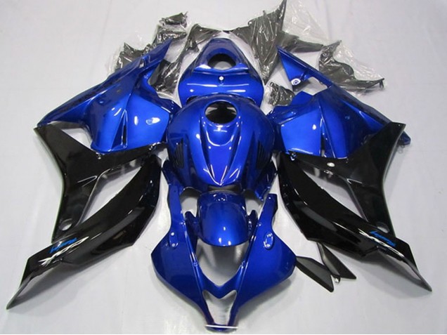 Honda CBR600RR Motorrad Verkleidung 2009-2012 - Blau Glanzendes Schwarz