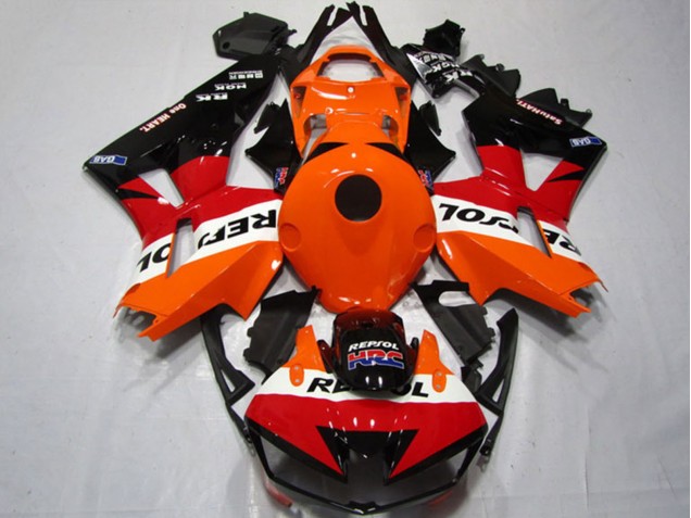 Honda CBR600RR Motorrad Verkleidungen Kit 2013-2023 - Orange Weiss Rot Glanzendes Schwarz Repsol