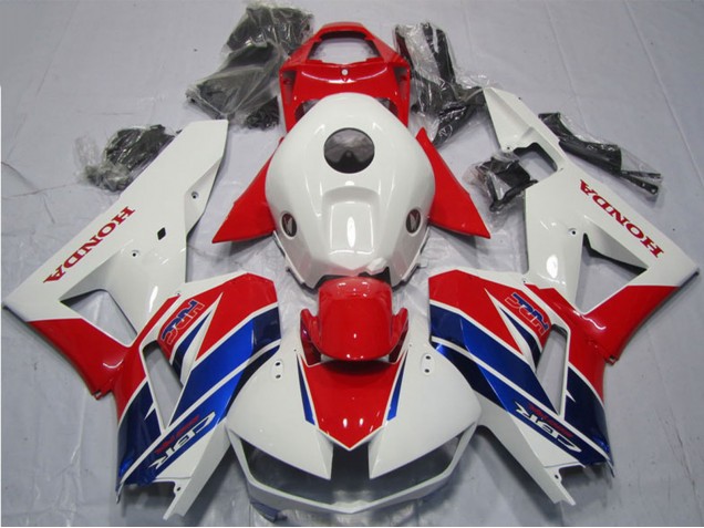 Honda CBR600RR Motorrad Verkleidung 2013-2023 - Weiss Rot Blau HRC