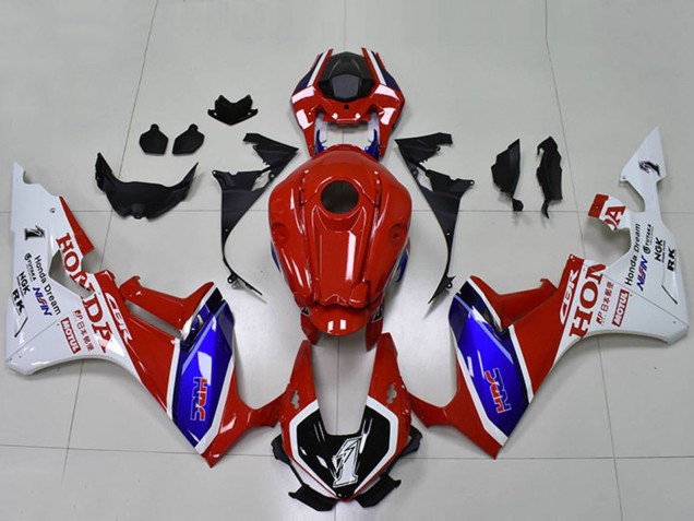 Honda CBR1000RR Motorrad Verkleidung 2017-2023 - Weiss Rot Blau Schwarz HRC