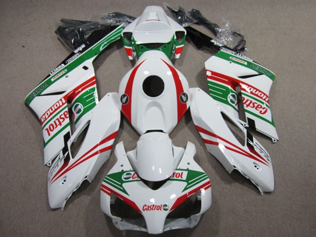 Honda CBR1000RR Motorrad Verkleidung 2004-2005 - Weiss Rot Grun Castrol