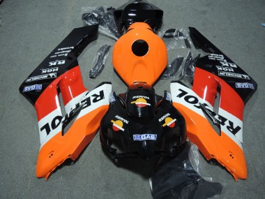 Honda CBR1000RR Abs Verkleidung Kit 2004-2005 - Orange Weiss Rot Glanzendes Schwarz Repsol