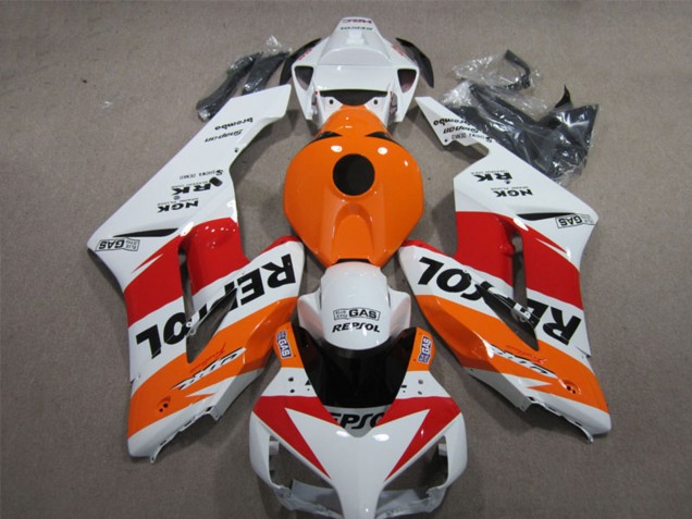 Honda CBR1000RR Motorrad Verkleidung 2004-2005 - Weiss Orange Rot Schwarz Repsol