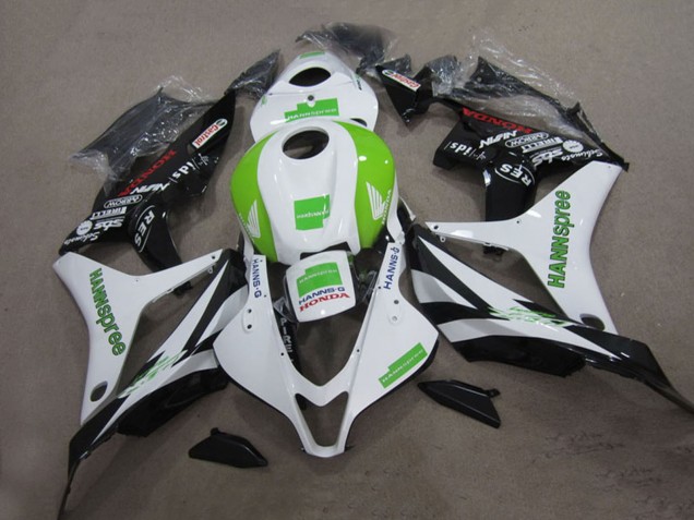 Honda CBR1000RR Motorrad Verkleidung 2004-2005 - Weiss Grun Glanzendes Schwarz Hannspree