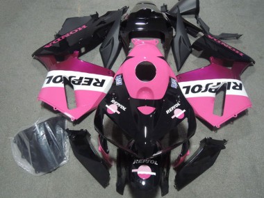 Honda CBR1000RR Motorrad Verkleidung 2004-2005 - Rosa Weiss Glanzendes Schwarz Repsol
