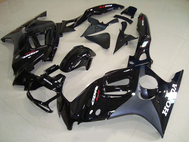 Honda CBR600 F3 Motorrad Verkleidung 1995-1996 - Glanzendes Schwarz Matt Schwarz