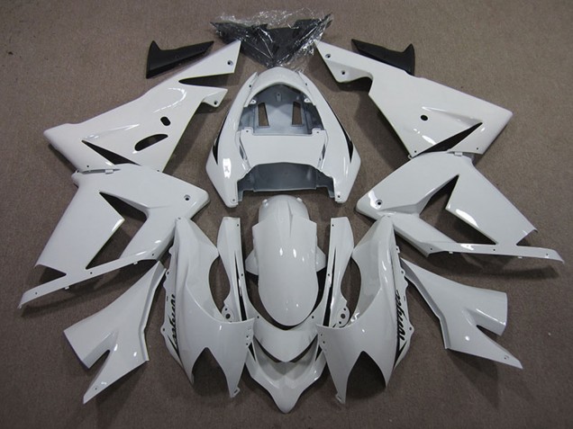 Kawasaki ZX10R Motorrad Verkleidung 2004-2005 - Weiss Schwarz Aufkleber