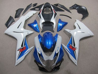 Suzuki GSXR 600 Motorrad Verkleidung 2011-2024 - Weiss Blau Schwarz Rot