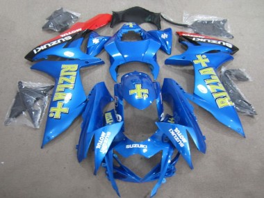 Suzuki GSXR 600 Motorrad Verkleidung 2011-2024 - Blau Gold Rizla
