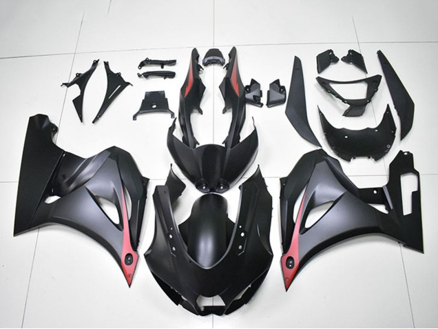 Suzuki GSXR 1000 Motorrad Verkleidung 2017-2024 - Matt Schwarz Rot