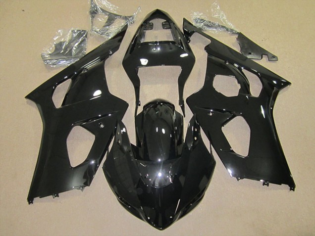 Suzuki GSXR 1000 Abs Motorrad Verkleidungen 2003-2004 - Glanzendes Schwarz