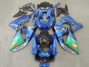 Suzuki GSXR 1000 Motorrad Verkleidung 2009-2016 - Blau Grun JOMO