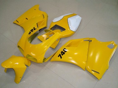Ducati 748 Motorrad Verkleidung 1993-2005 - Weiss Gelb