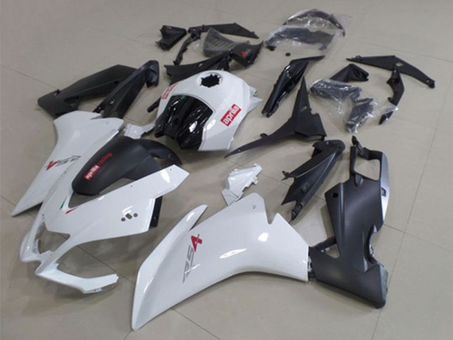 Aprilia RS4 50 125 Motorrad Verkleidung 2012-2018 - Weiss Matt Schwarz