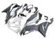 Kawasaki ZX6R Motorrad Verkleidung 2019-2022 - Weiss Grau Grun