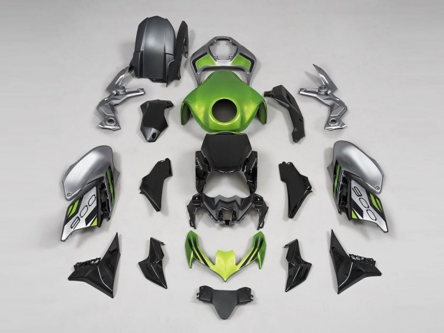 Kawasaki Z900 Motorrad Verkleidung 2020-2024 - Grun Schwarz Grau