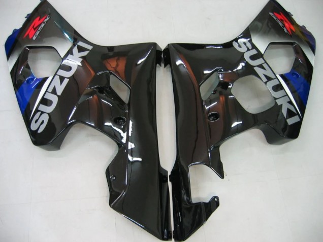 Suzuki GSXR 600/750 Motorrad Verkleidung 2004-2005 - Blau Grau Glanzendes Schwarz