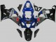 Suzuki GSXR 600/750 Motorrad Verkleidung 2004-2005 - Blau Grau Glanzendes Schwarz