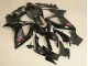 Suzuki GSXR 600/750 Motorrad Verkleidung 2006-2007 - Glanzendes Schwarz