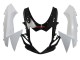 Suzuki GSXR 600/750 Motorrad Verkleidung 2011-2024 - Weiss Glanzendes Schwarz