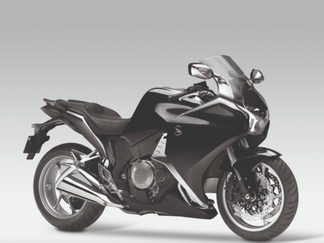 Honda VFR 1200 Motorrad Verkleidung 2010-2014 - Glanzendes Schwarz