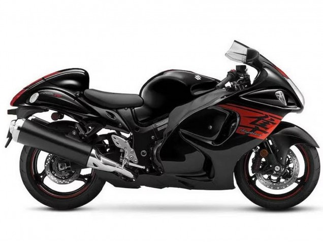 Suzuki GSXR 1300 Hayabusa Motorrad Verkleidung 2008-2020 - Schwarz Rot
