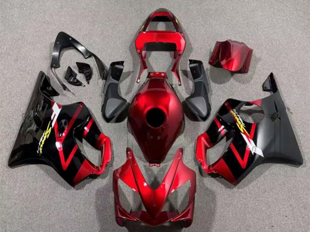 Honda CBR600 F4i Motorrad Verkleidung 2001-2003 - Bonbon Rot Schwarz
