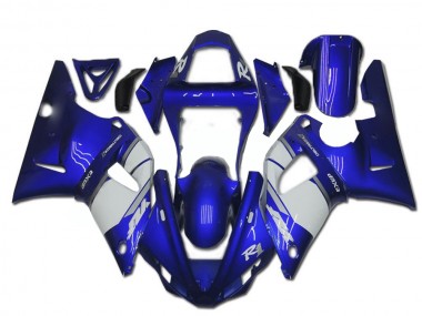 R1 00-01 Motorrad Verkleidung - Blau Weiß