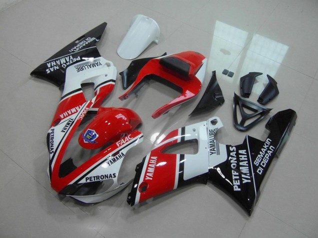 R1 00-01 Motorrad Verkleidungen - Rot Weiß Yamalube R1 00-01 Motorrad Verkleidungen - Rot Weiß Yamalube