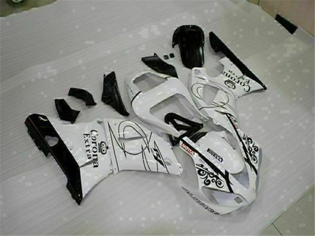R1 00-01 Motorrad Vollverkleidung - Weiß R1 00-01 Motorrad Vollverkleidung - Weiß