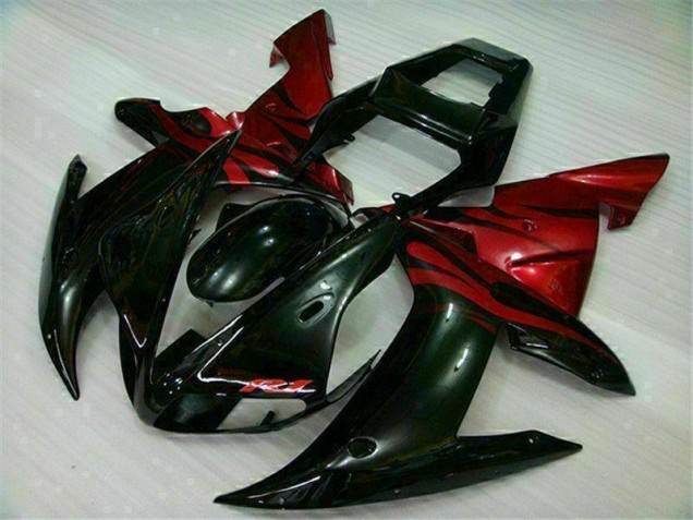R1 02-03 Motorrad Verkleidung - Schwarz Rot R1 02-03 Motorrad Verkleidung - Schwarz Rot