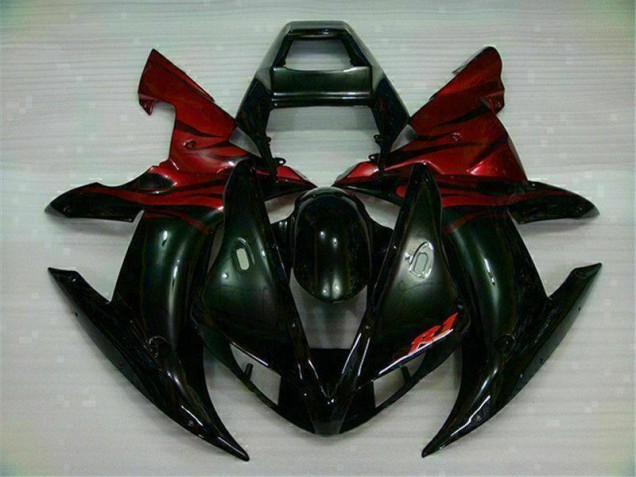 R1 02-03 Motorrad Verkleidung - Schwarz Rot R1 02-03 Motorrad Verkleidung - Schwarz Rot