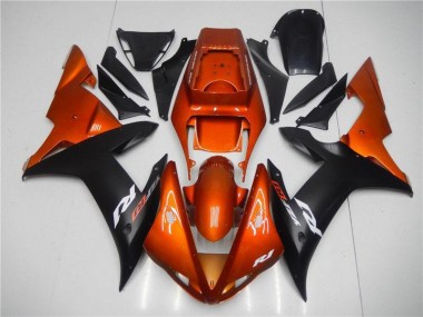 R1 02-03 Motorrad Verkleidungen - Orange Schwarz