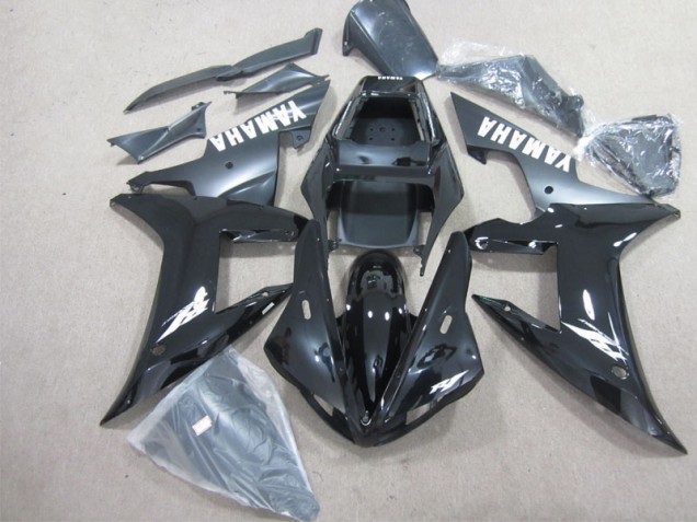 R1 02-03 Motorrad Vollverkleidung - Schwarz Weiß R1 02-03 Motorrad Vollverkleidung - Schwarz Weiß