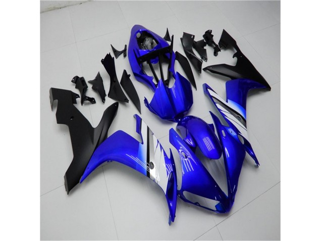 R1 04-06 Motorrad Verkleidungen - Blau Weiß Schwarz